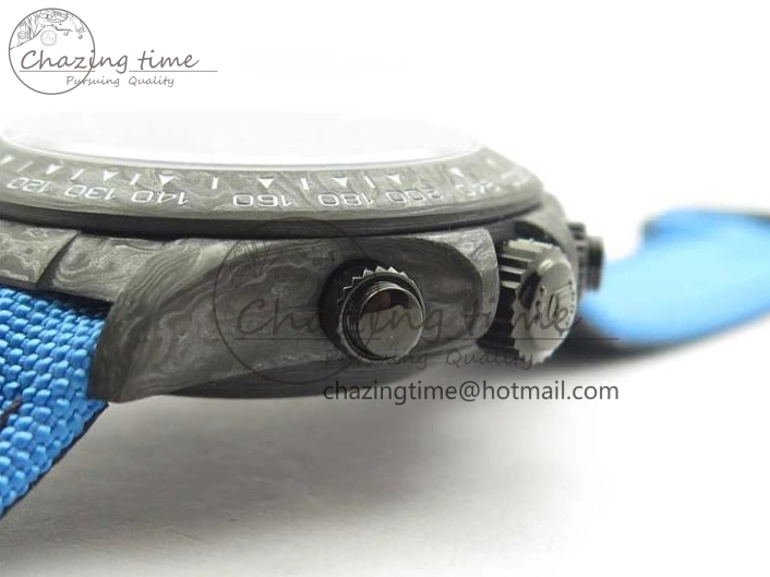 Edition Dial Daytona DIW Strap Blue Carbon A4130 Light Blue OMF Best Light Nylon on 1123